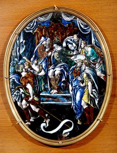 Kristus før Pilatus, 1557 (malt emalje)